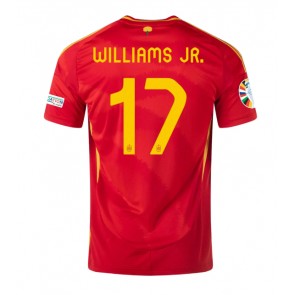 Billiga Spanien Nico Williams #17 Hemmatröja EM 2024 Kortärmad